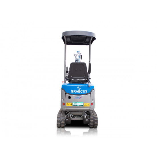 Малък багер 1200 кг. със завъртане на стрелата Graecus EB12-BOOM