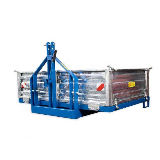 Транспортна кутия с механично разтоварване и раздвижени канати за трактор Graecus CM140