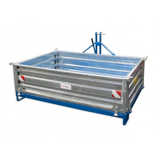 Транспортна кутия с механично разтоварване и раздвижени канати за трактор Graecus CM140