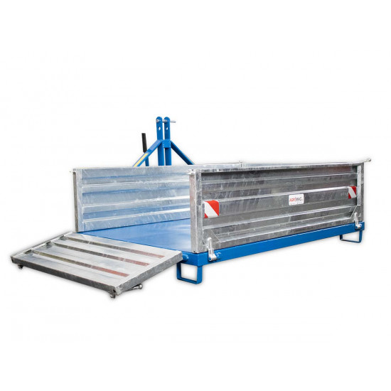 Транспортна кутия с механично разтоварване и раздвижени канати за трактор Graecus CM140