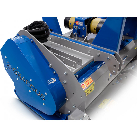 Мулчер шредер тежък тип с двойно окачване и фрагментатор 150 см. Graecus DPK150