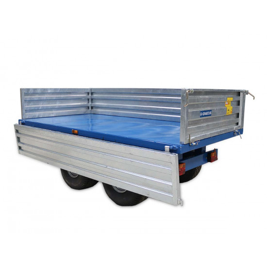 Ремарке двуосно с капацитет 2500 кг.с хидравлично изсипване Graecus DT2500-H