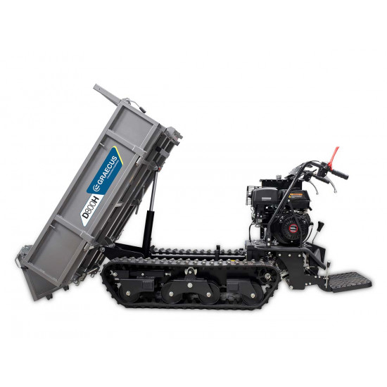 Дъмпер 500 кг. верижен с хидравлично разтоварване Graecus D800H