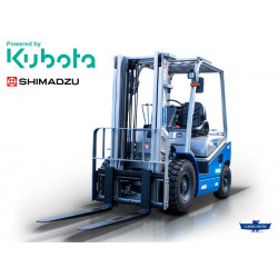 Дизелов мотокар 2,5 т., Дуплекс 3000 мм. Graecus FD25V-Kubota