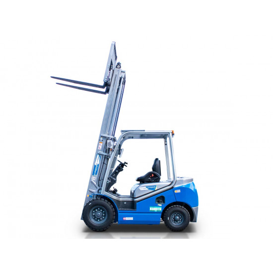 Дизелов мотокар 2,5 т., Дуплекс 3000 мм. Graecus FD25V-Kubota