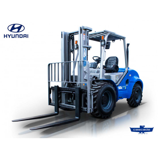 Дизелов мотокар 3,5 т., задвижване 4х4, Дуплекс 3000 мм. Graecus FD35V-4WD Off-Road Hyundai