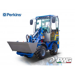 Мини съчленен колесен товарач хидростатичен с кабина и 4х4 Graecus LD07 HST Cab Perkins