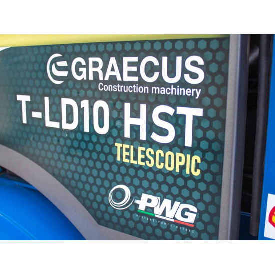 Мини телескопичен колесен товарач хидростатичен 4х4 Graecus T-LD10 HST