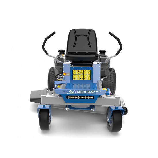 Градинска косачка с нулево завъртане Loncin 586cc 20hp ширина на косене 106 см, с хидростатична трансмисия, странично изхвърляне, комплект за торене Graecus DREPANUS ZTR106