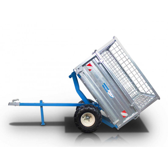 Ремарке едоосно с капацитет 600 кг.с механично изсипване Graecus MT600-M