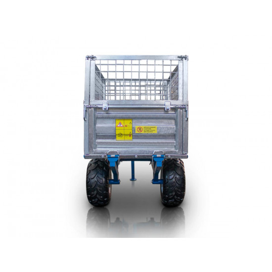 Ремарке едоосно с капацитет 600 кг.с механично изсипване Graecus MT600-M