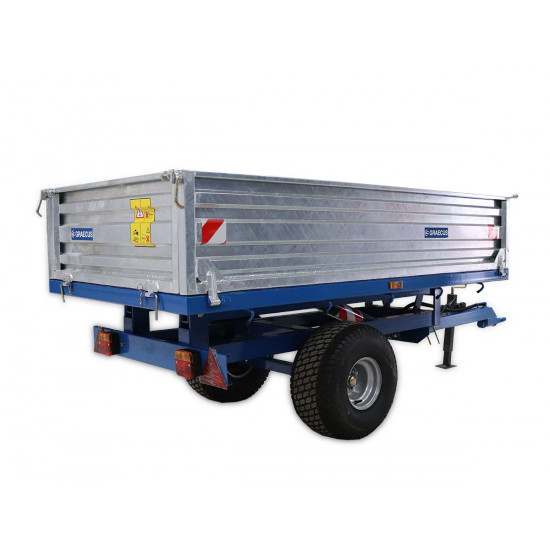 Ремарке едоосно с капацитет 1500 кг.с хидравлично изсипване Graecus MT1500-H