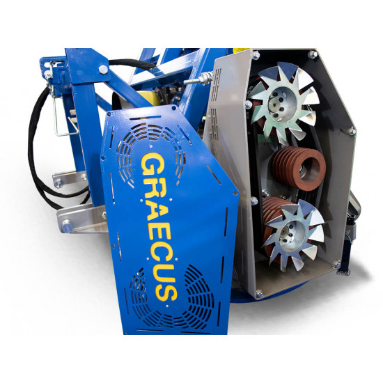 Горски мулчер / шредер с отваряем капак 165 см. Graecus THOON OPEN 165