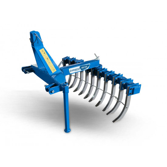 Събирач на камъни с гребен 160 см. за трактор Graecus YBS160