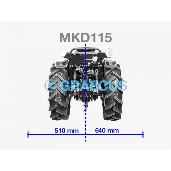 Мулчер шредер среден тип 115 см. GRAECUS MKD115 за трактор