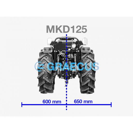 Мулчер шредер среден тип 125 см. GRAECUS MKD125 за трактор
