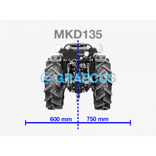 Мулчер шредер среден тип 135 см. GRAECUS MKD135 за трактор