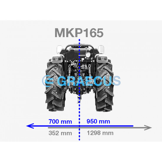 Мулчер шредер среден тип 165 см. с изместване GRAECUS MKP165 за трактор