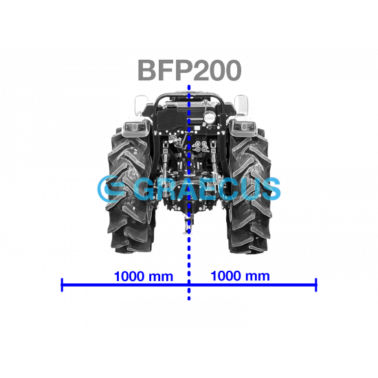 Фреза тежък тип 200 см. GRAECUS BFP200 за трактор