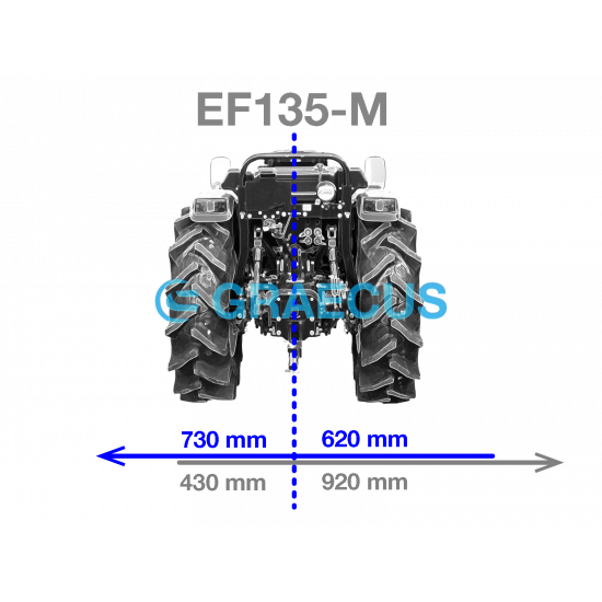 Фреза лек тип 135 см. GRAECUS FREZA E135 за трактор