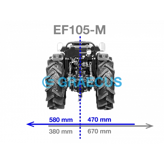Фреза лек тип 105 см. GRAECUS FREZA E105 за трактор
