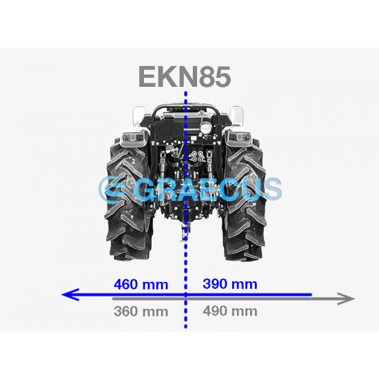 Мулчер шредер лек тип 85 см. с изместване GRAECUS EKN85 за трактор