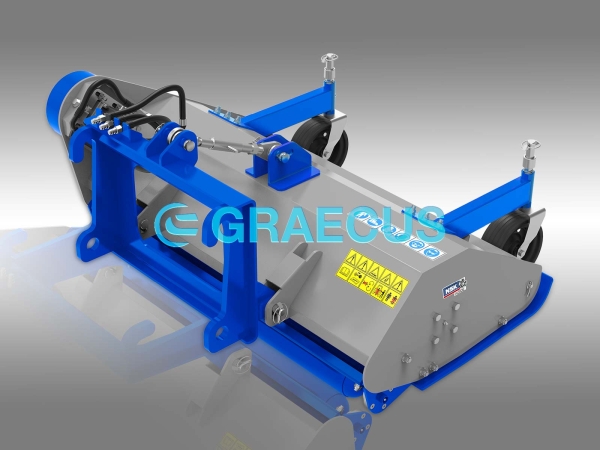 Hydraulic flail mower for industrial machinery - YK
