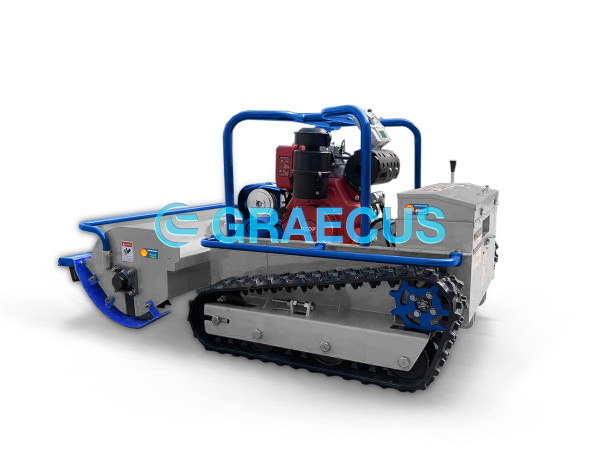 Радио управлявана, хибридна, верижна мулчираща косачка Graecus RSC100